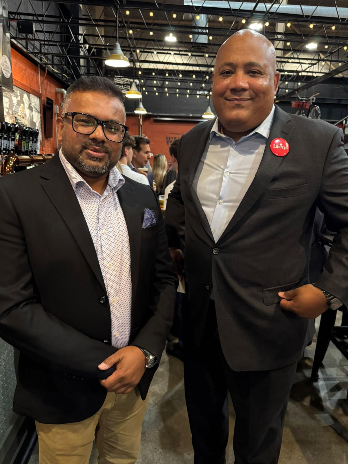 Hafiz with Michael Coteau